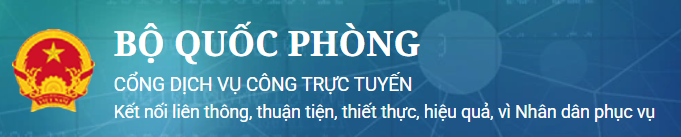 CỔNG DỊCH VỤ CÔNG BQP